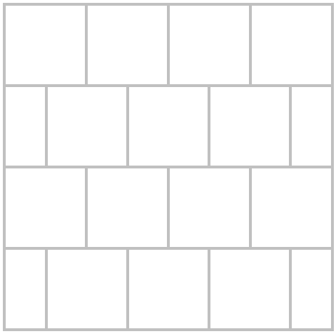 Square Bricks paver or concrete stone design, pattern, layout