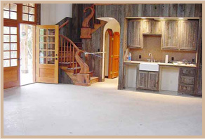 concrete home floor before staining